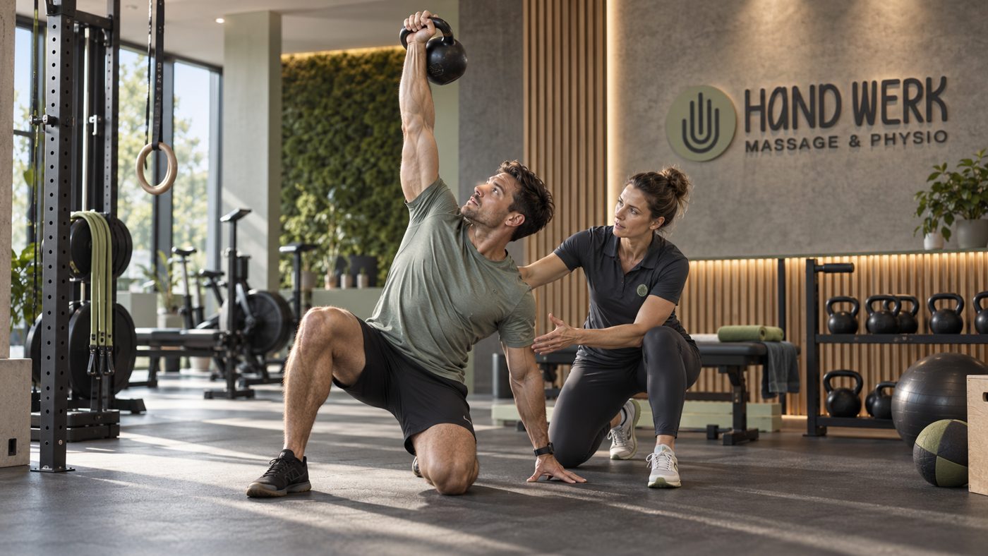 Training mit Kettlebell unter Anleitung